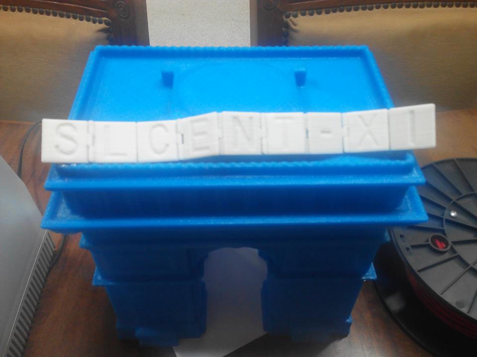 Logo de las jornadas impreso con impresora 3D